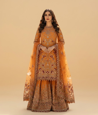 Marigold Heavily Worked Gharara