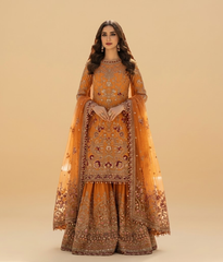 Marigold Heavily Worked Gharara