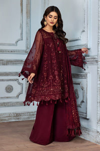 Maroon Embroidered Angrakha