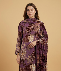 Mauve Palachi 2 Piece Shirt and Dupatta