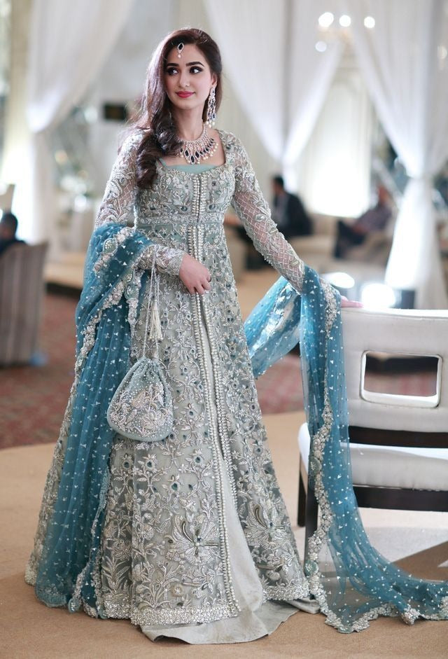 Mint Silver Mukesh Maxi