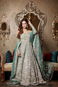 Mint Zardozi Bridal Maxi