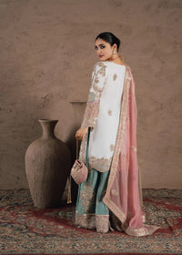 Mint Embroidered Bridal Gharara