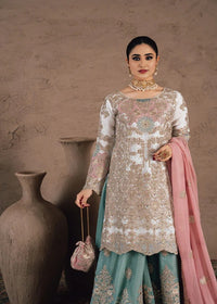 Mint Embroidered Bridal Gharara