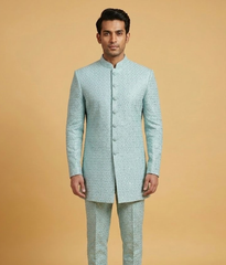 Mint Green Masoori Sequins Dulha House