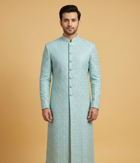 Mint Green Masoori Sequins Dulha House