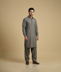 Egyptian cotton with self design Stitched