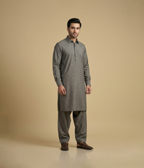Egyptian cotton with self design Stitched