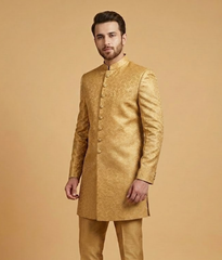 Mustard Khadi Jamawar Dulha House
