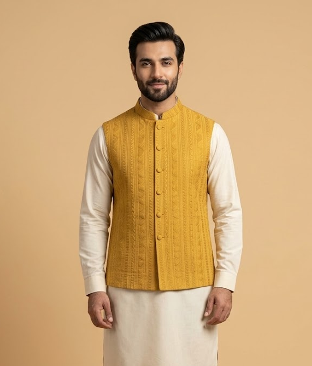 Mustard Khadi Kumbal Dulha House