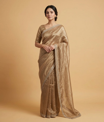 Mustard Mukesh Silk saree