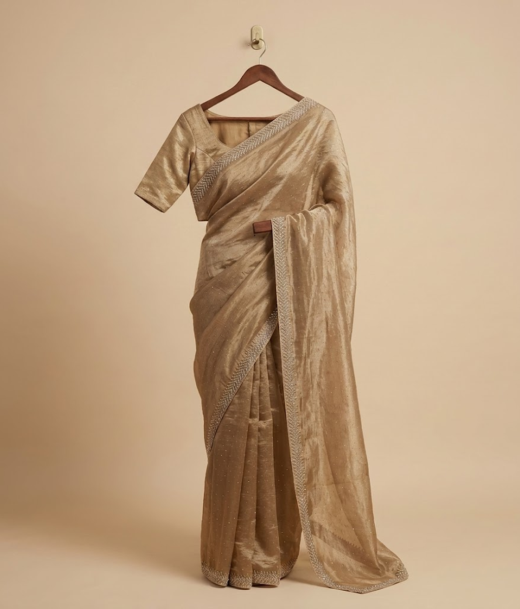 Mustard Mukesh Silk saree