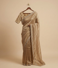 Mustard Mukesh Silk saree