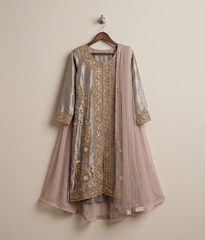 Muted Gold Tilla Gharara