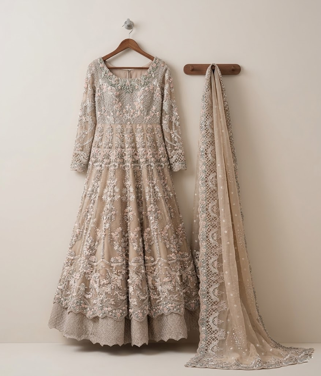 Nude Pink Mirror Maxi