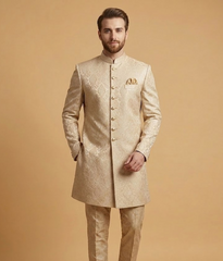 Off-White Floral Brocade Dulha House