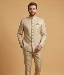 Off-White Floral Brocade Dulha House