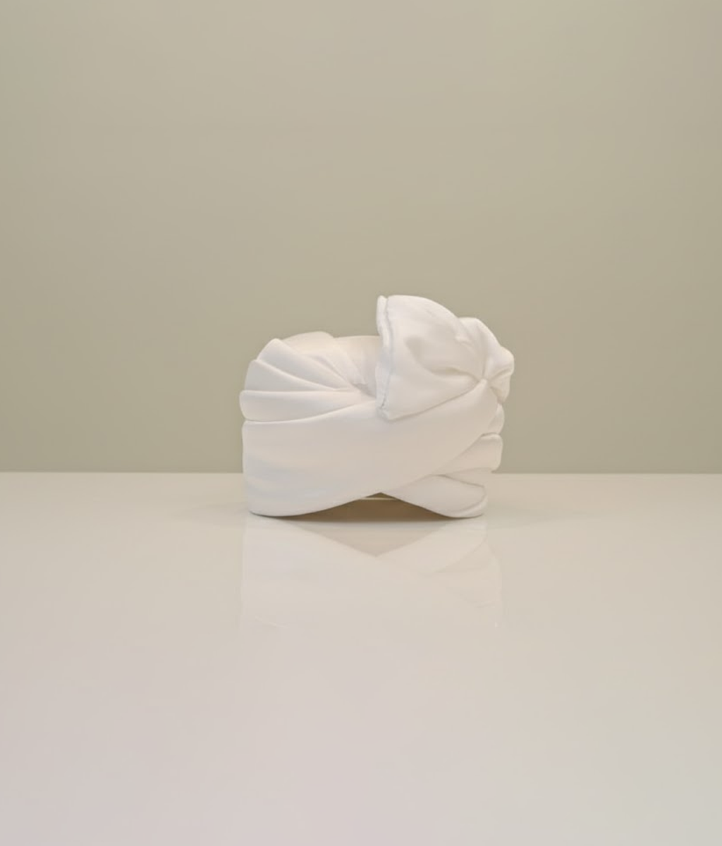 Offwhite Plain Classic Turban