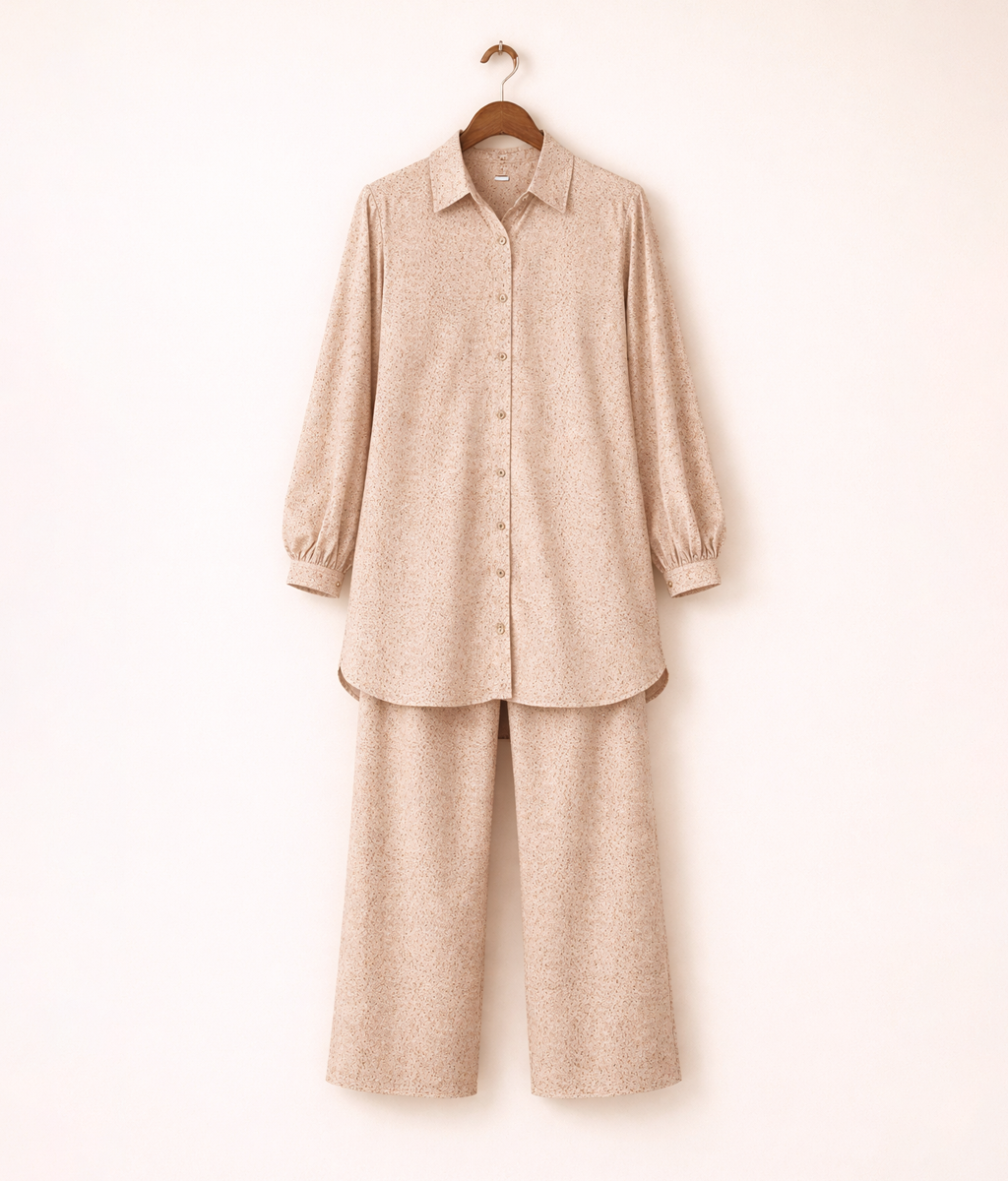 Offwhite floral co-ord set