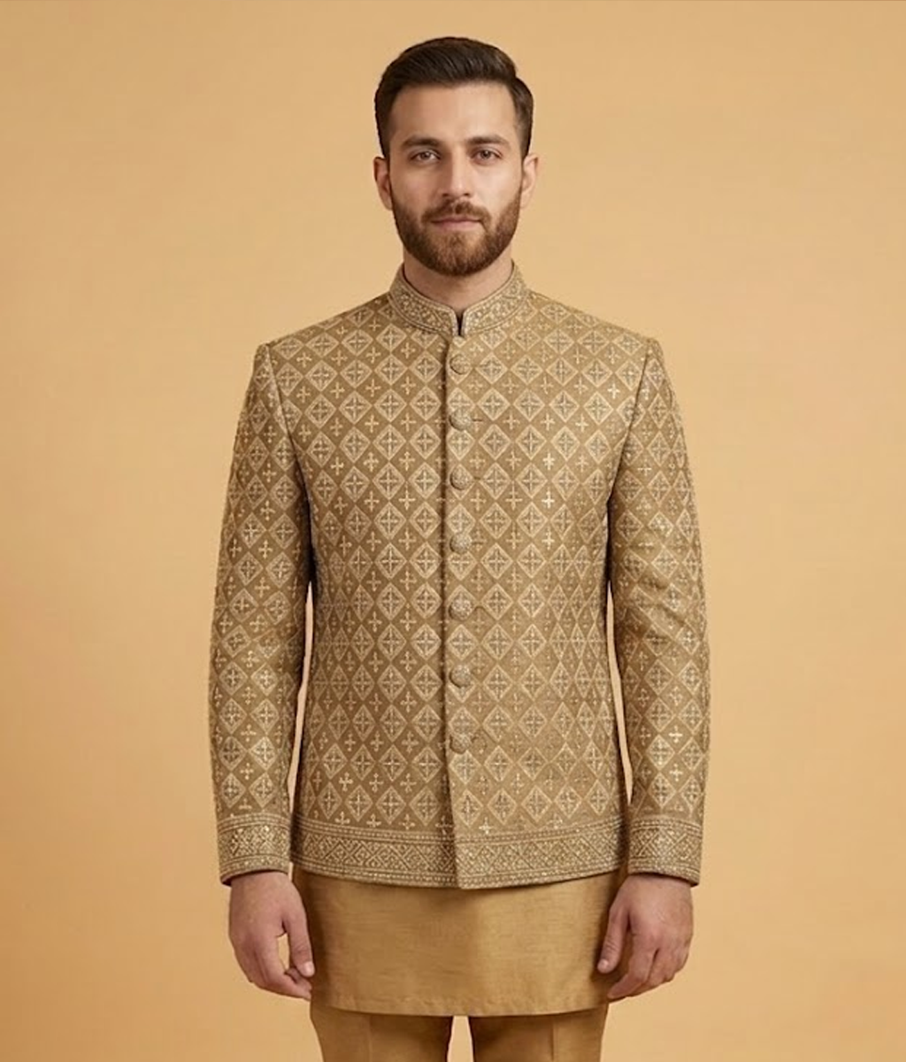 Olive Sequin Cross Dulha House