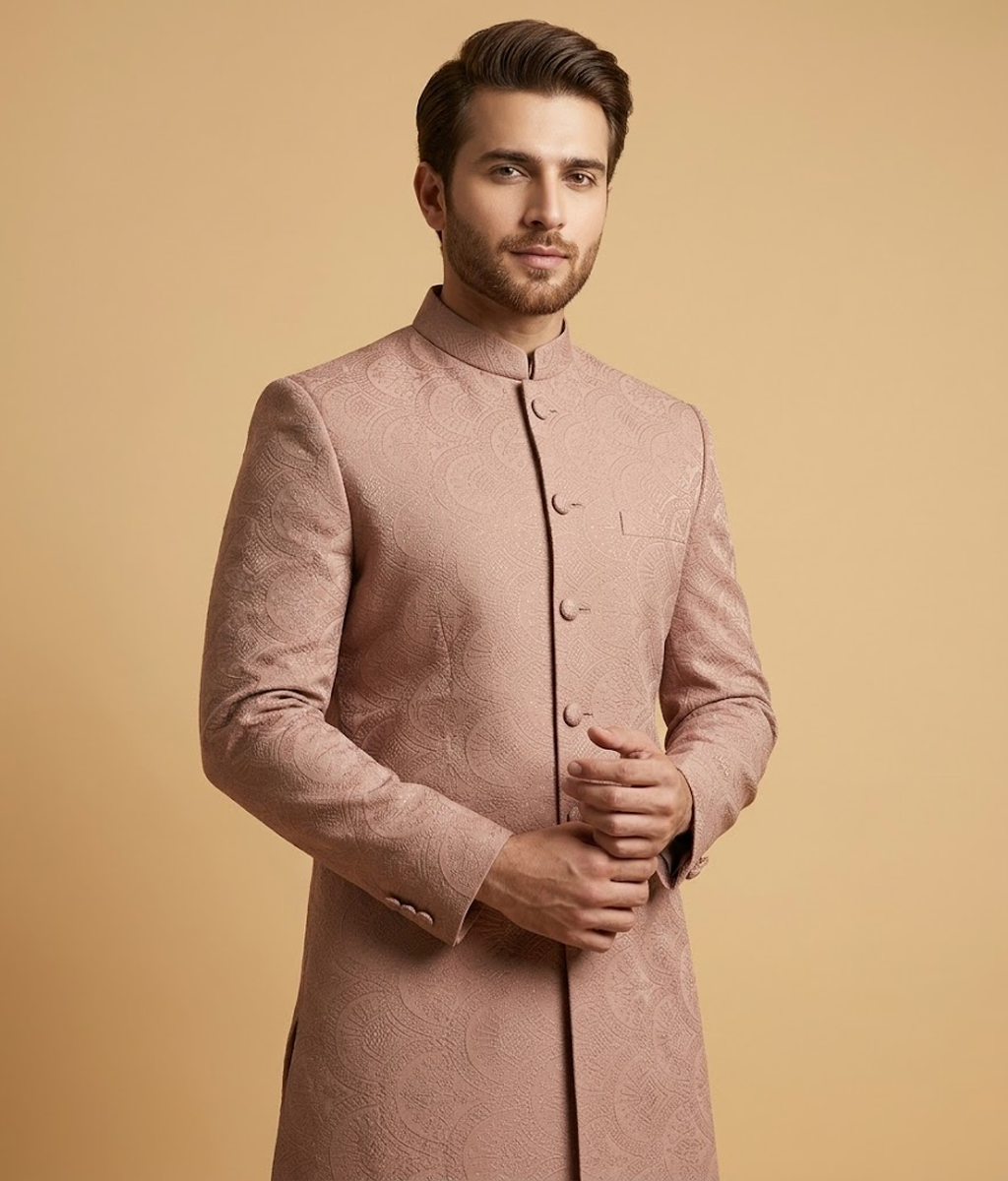 Pale Pink Embossed Dulha House