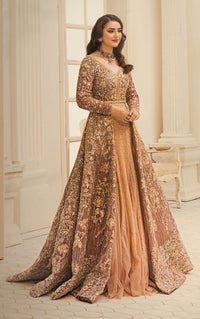 Peach Net Layered Maxi