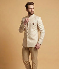 Peach Floral Damask Dulha House