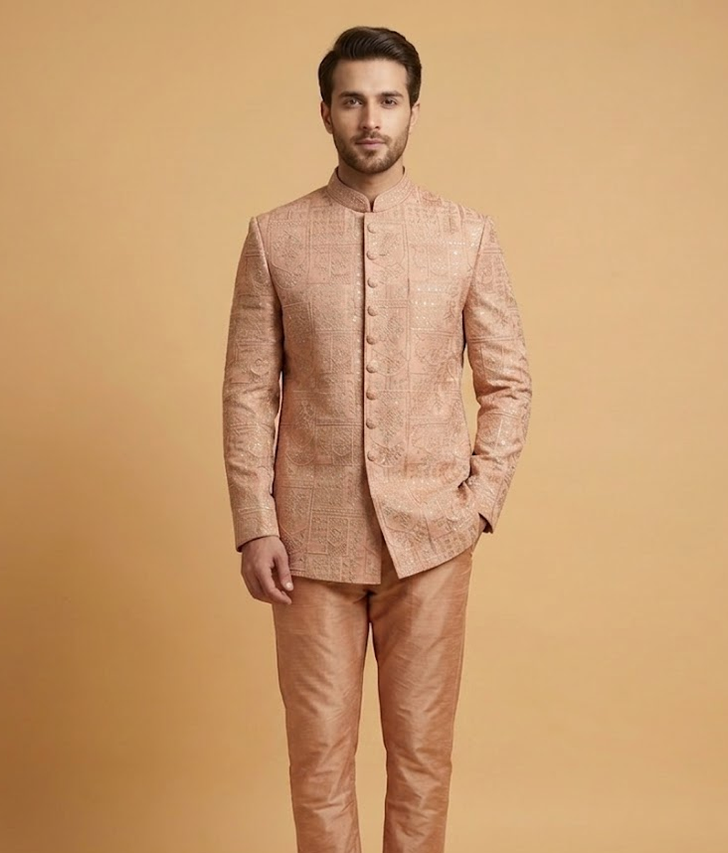 Peach Katdana Panel Dulha House
