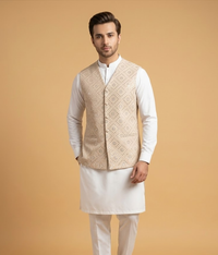 Peach Sequin Diamond Dulha House