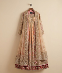 Peach Zardozi Maxi
