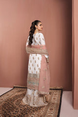 Pearl White Vasli Gharara