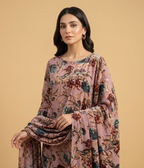 Petal pink Palachi 2 Piece Shirt and Dupatta