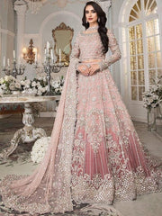 Pink Zari Work Lehnga Maxi