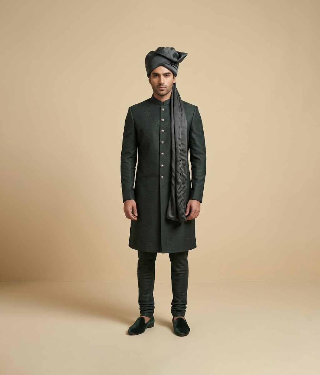 Plain Black Classic Turban