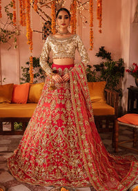 Poppy Red Vasli & Tilla Detailed Lehnga Choli