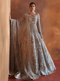 Powder Blue Gilded Pishwas