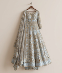 Powder Blue Gilded Pishwas