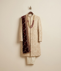 Raw Silk Sherwani