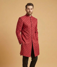 Red Diamond Brocade Dulha House