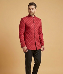 Red Diamond Brocade Dulha House