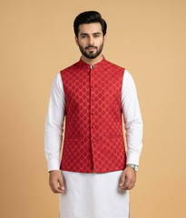 Red Diamond Brocade Dulha House