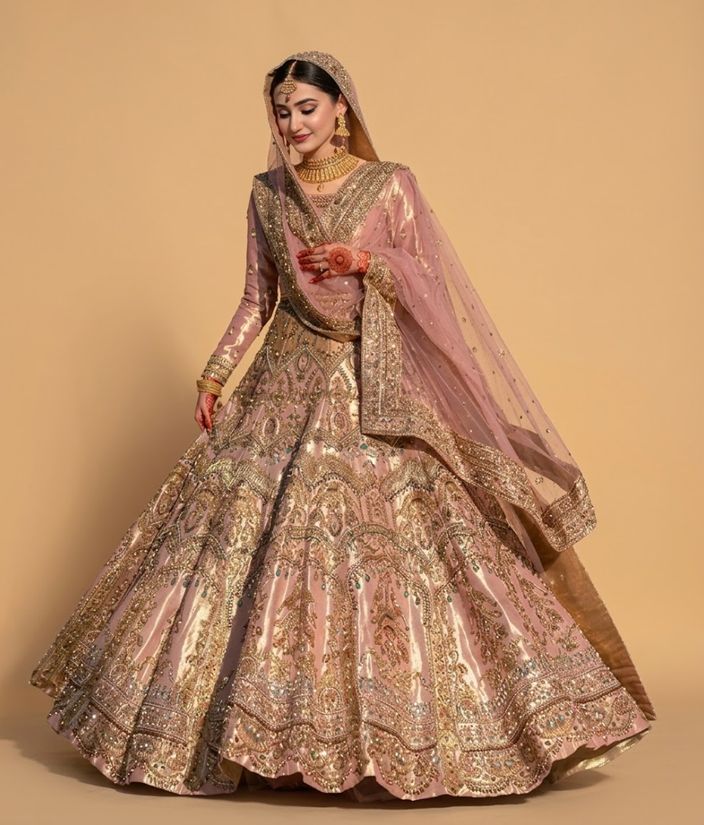 Rose Gold Gota Maxi
