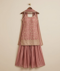 Rose Pink Floral Gharara