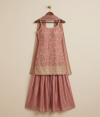 Rose Pink Floral Gharara