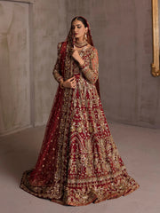 Royal Maroon Hand-Worked Bridal