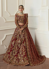 Ruby Red Zardozi Lehenga Choli