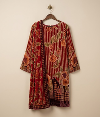 Ruby Red Palachi 2 Piece Shirt and Dupatta