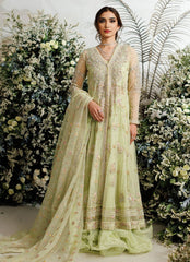 Sage Green Hand-Embellished Mukesh & Gota Pishwas