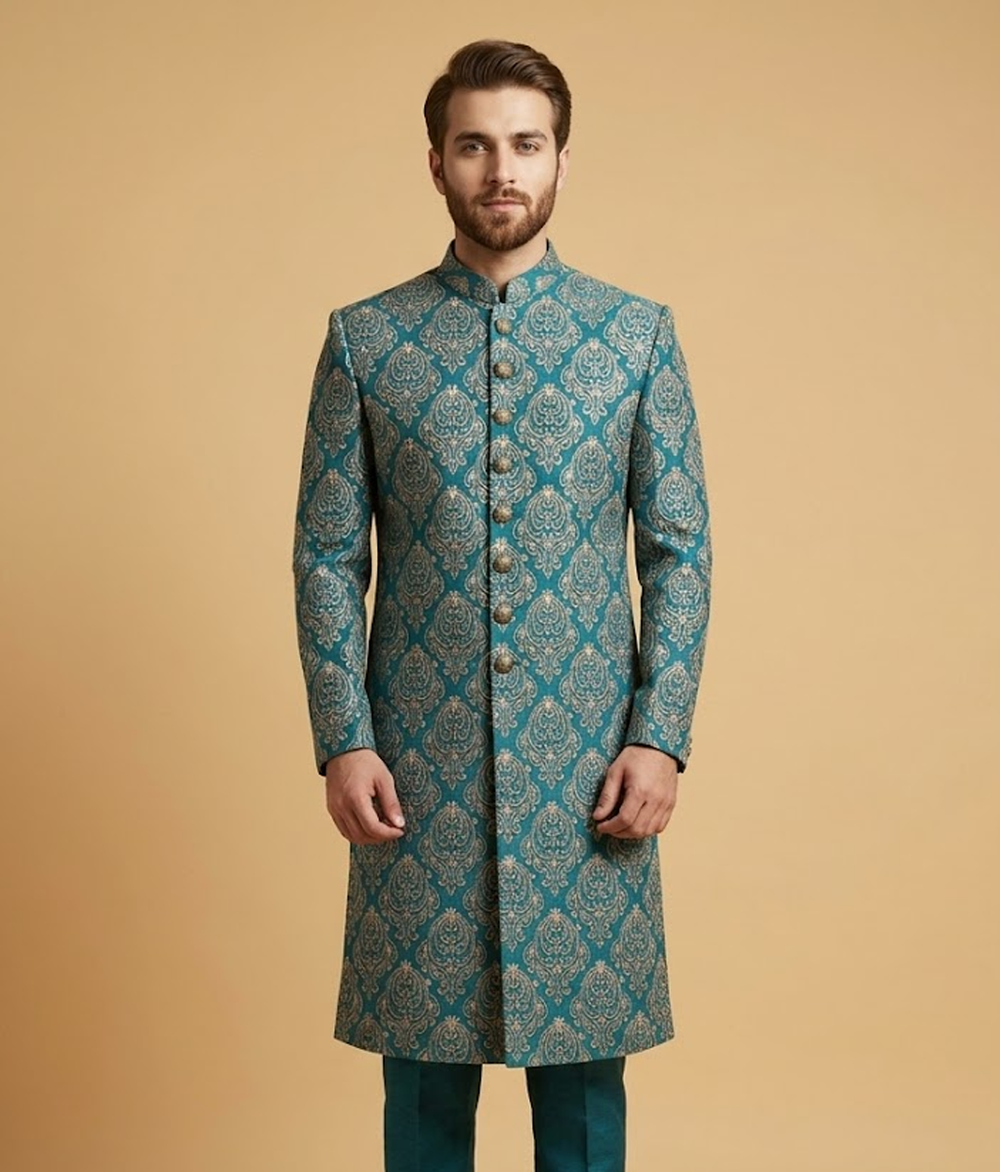Seafoam Medallion Masoori Dulha House