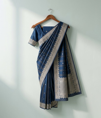 Chambray silk saree